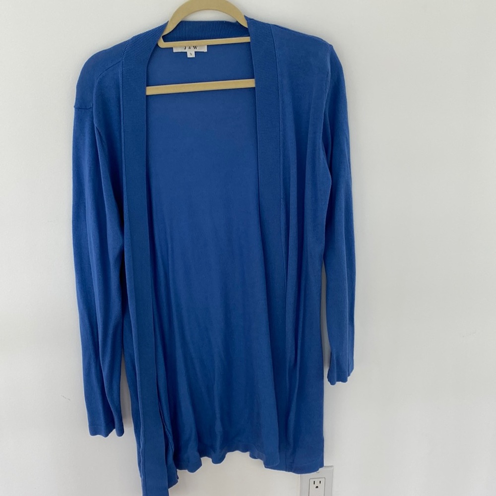 Blue cardigan